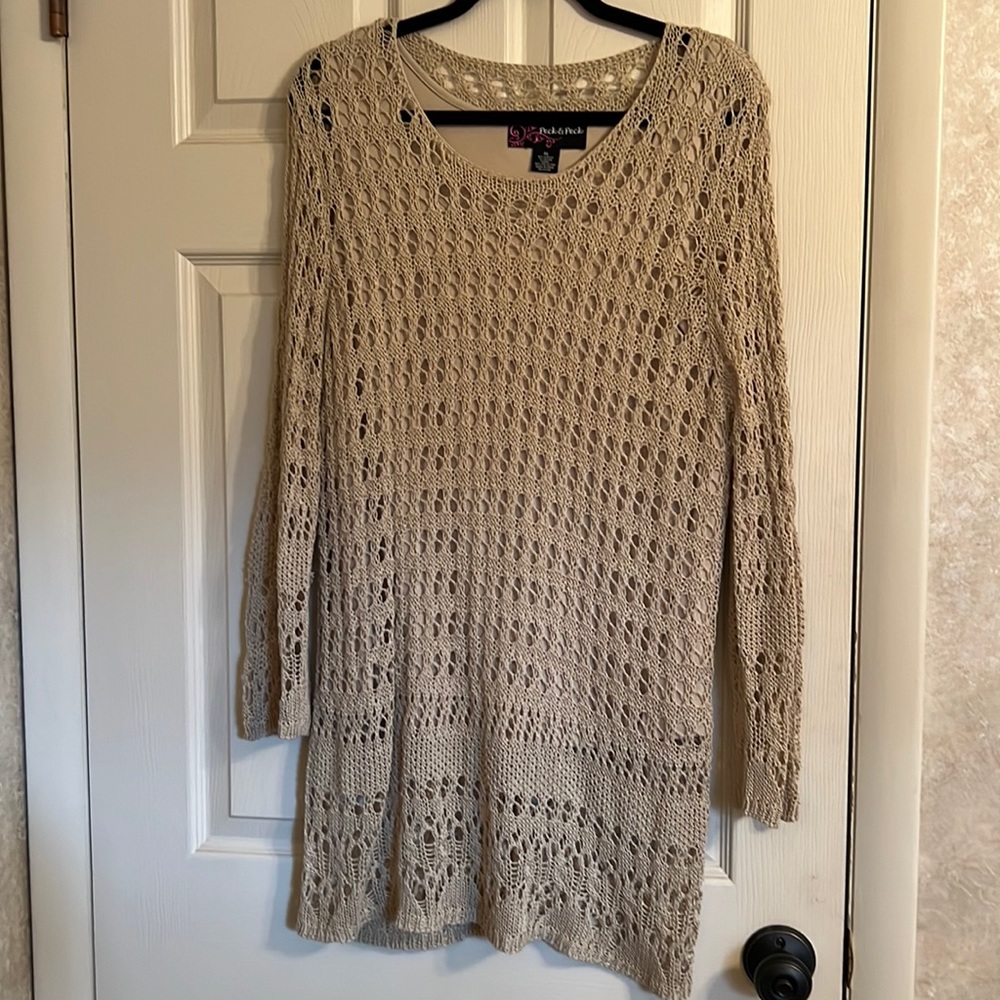 Peck & Peck Crocheted Tunic